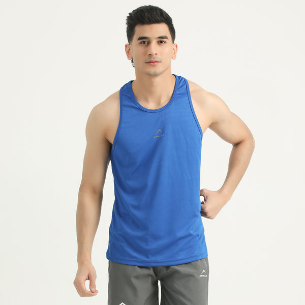 APOLLO Tank Top Mens - Micro Mesh Polyester Royal Blue 2411 100 010302