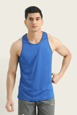 Apollo Men's Tank Top - Micro Mesh Polyester - Royal Blue