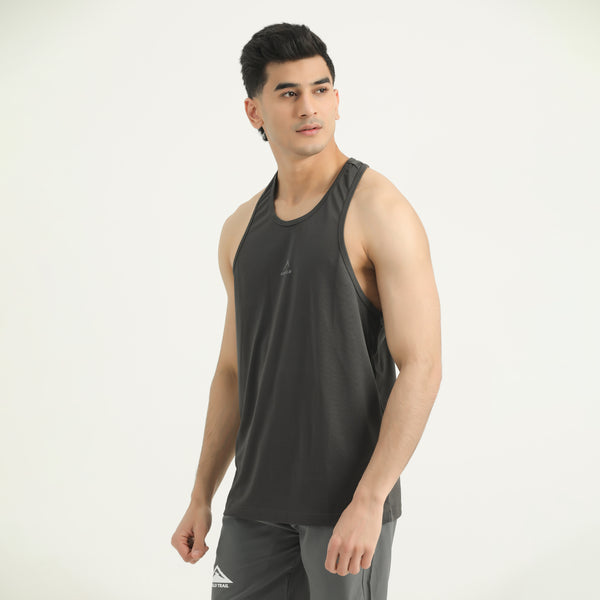 APOLLO Tank Top Mens - Micro Mesh Polyester Darkgrey 2411 100 010302