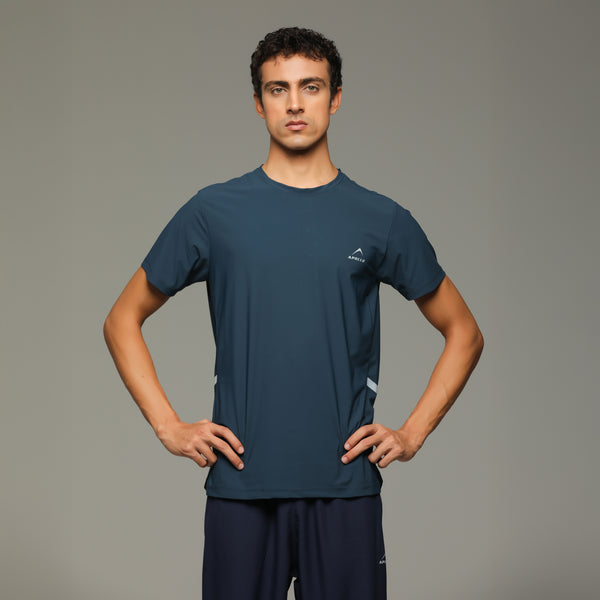 APOLLO Sports T-Shirt Men's - Dri-Fit Nylon 2511 102 021031 Cyan