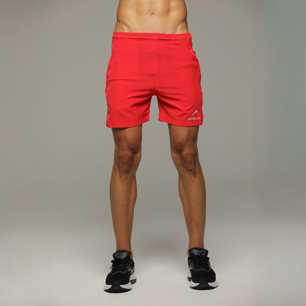 APOLLO Running Short 5 Men's - Micro Twill Polyester 2511 103 160204 Red