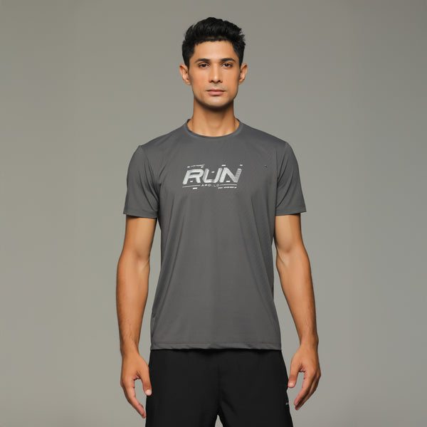 APOLLO Sports T-Shirt Men's - Dri-Fit Polyester 2511 103 020603 Dark Grey