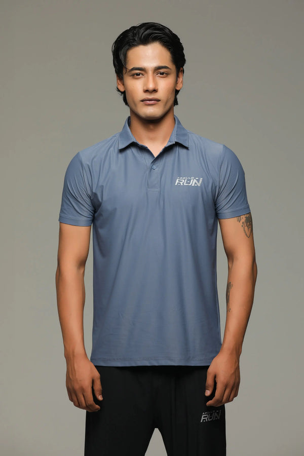 APOLLO Polo Shirt Men's - Nylon Pique 2511 103 031003 Grey