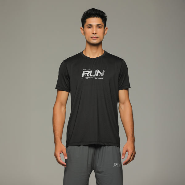 APOLLO Sports T-Shirt Men's - Dri-Fit Polyester 2511 103 020603 Black