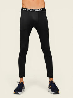 APOLLO 2511 103 082203 Dryfit Lycra Base Layer Compression Tight Men's - Black