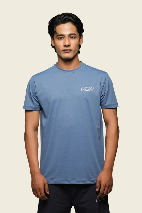 APOLLO 2511 103 020604 Dri-Fit Polyester Sports T-Shirt Men's - Blue
