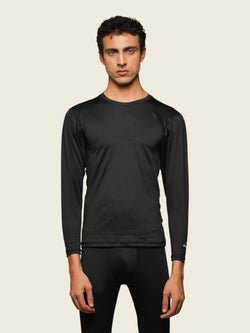 APOLLO 2511 103 132203 Dryfit Lycra Base Compression Shirt Men's - Black