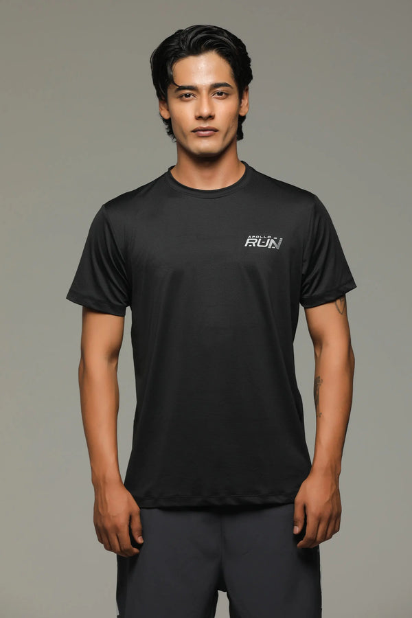APOLLO Sports T-Shirt Men's - Dri-Fit Polyester 2511 103 020604 - Black