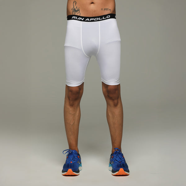 APOLLO Compression Short Mens - Dryfit Lycra Base Layer 2551 103 162204 White