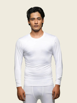 APOLLO 2511 103 132203 Dryfit Lycra Base Layer Compression Shirt Men's -  White