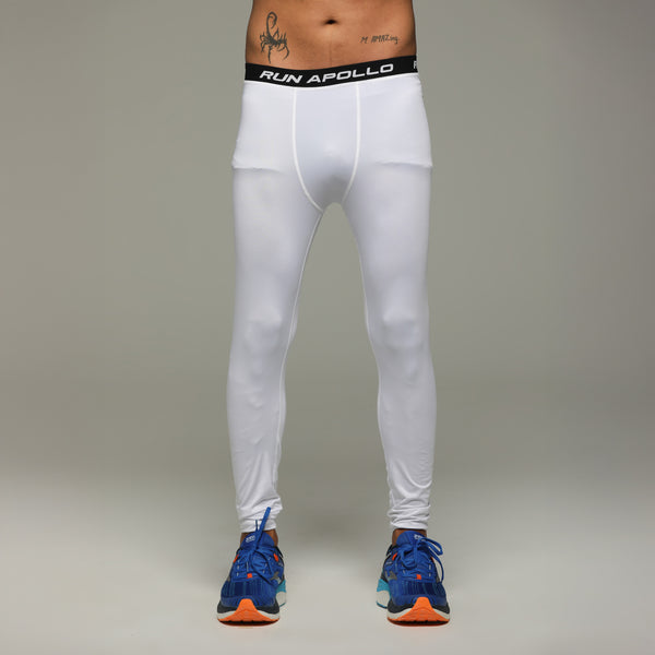 APOLLO Compression Tight Mens - Dryfit Lycra Base Layer 2511 103 082203 White