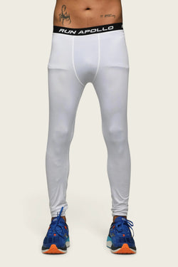 APOLLO 2511 103 082203 Dryfit Lycra Base Layer Compression Tight Men's - White