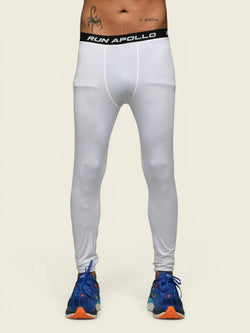APOLLO 2511 103 082203 Dryfit Lycra Base Layer Compression Tight Men's - White