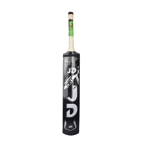 JD Cricket Tapeball Bat - Pro Bat Srilankan Coconut Wood - Black