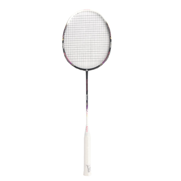 KUMPOO Badminton Racket – Power Control Smash – 82G Strung White/Black