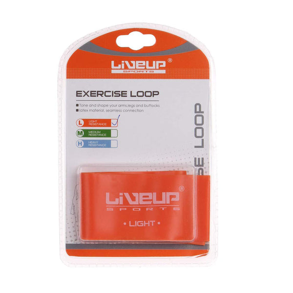 LIVEUP  Latex  Exercise Loop Band -  LS3650 Light Orange