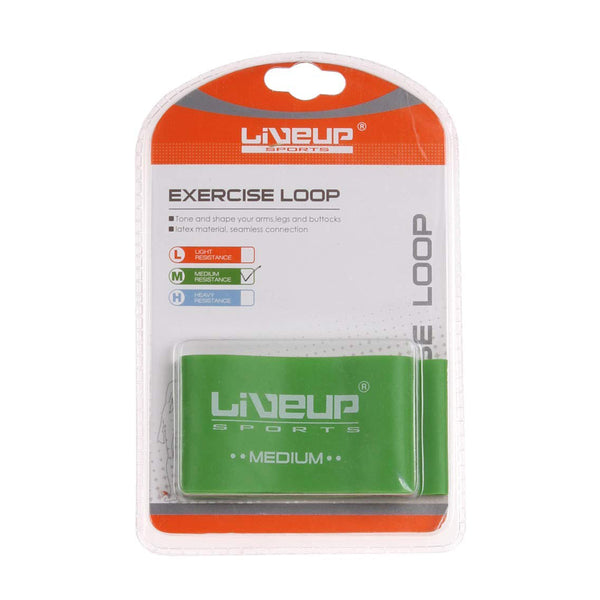 LIVEUP Latex Exercise Loop Band -  LS3650  Medium  Green