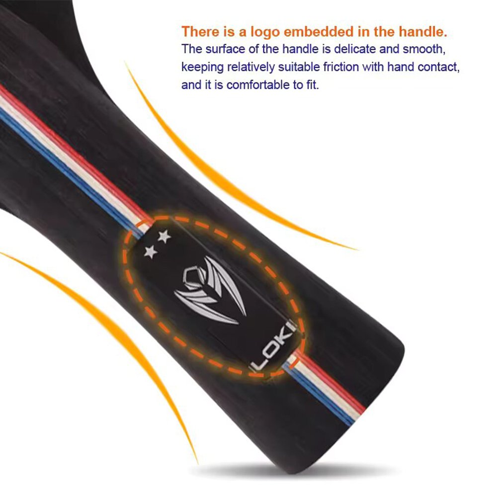 Loki Table Tennis Racket - Kirin 2-Star With Bag - Red/Black – Apollo ...