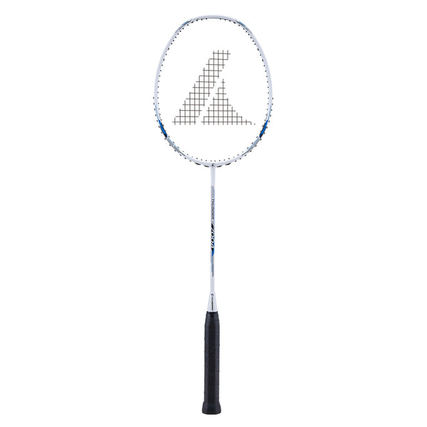 PROKENNEX Badminton Racket - Thunder 7004 - Strung White/Blue