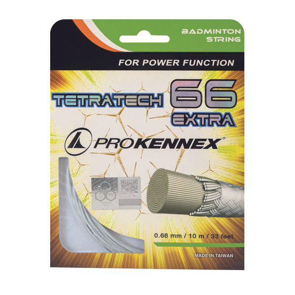 Prokennex Badminton String - Tetratech 66 Extra-White- For Power Hitting