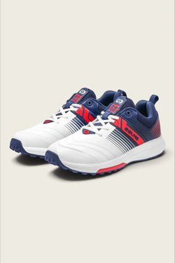 SOLM8 S2 Cricket Shoes - white/navy