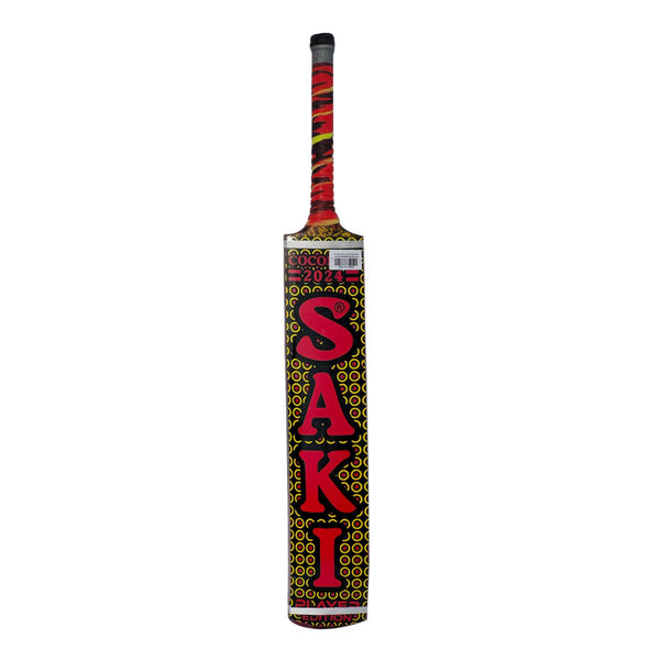 SAKI Cricket Tapeball Bat - Player Srilankan Coconut Wood Red