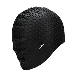 Speedo Adult Swimming Bubble Cap Silicon - Black
