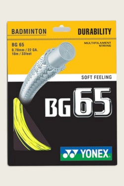YONEX Badminton String - BG 65 - Yellow
