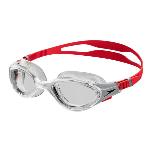 Speedo Swimming Google - Biofuse 2.0 For Adults - Red/Clear Model 800233214515