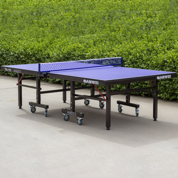 Sanwei Table Tennis Table - TA10 Andes Shadow - 25mm Top Foldable Imported