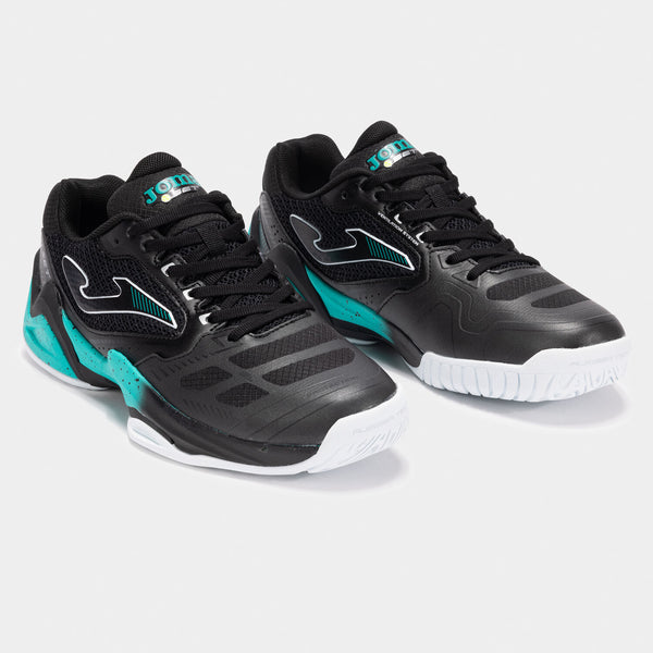 JOMA Mens Tennis Shoes - Set TSETS-2501AC Black/Cyan