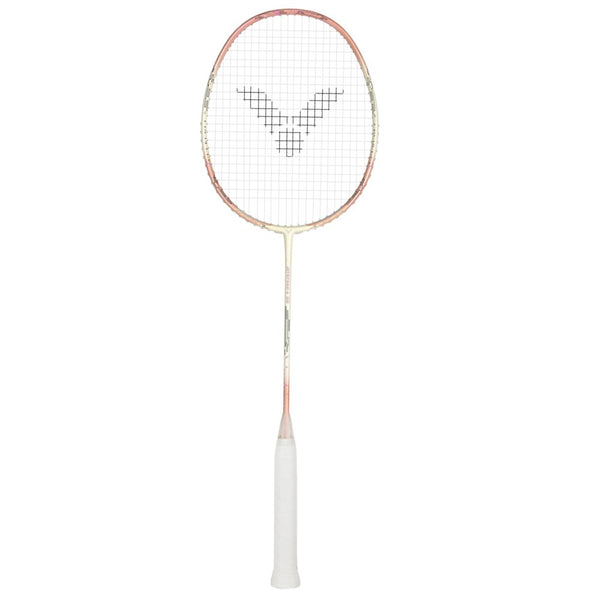 Victor Badminton Racket - Jet Speed S99 - 4U 28LBS Strung - Pink/Cream