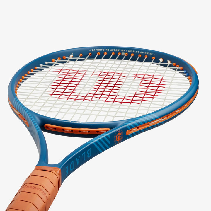 Wilson Roland Garros Racket WILSON Tennis Racket Blade 98 V9 Roland Garros 305G Adults 27 inch ...