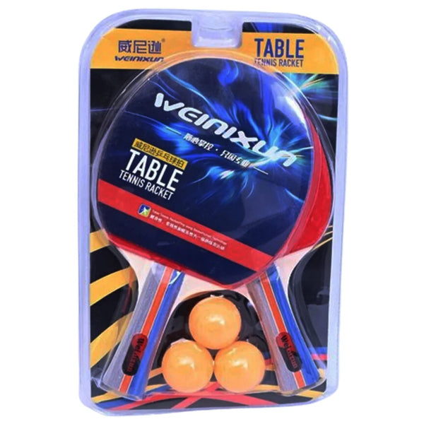 Weinixun Table Tennis Racket - 2 Rackets+3 Balls