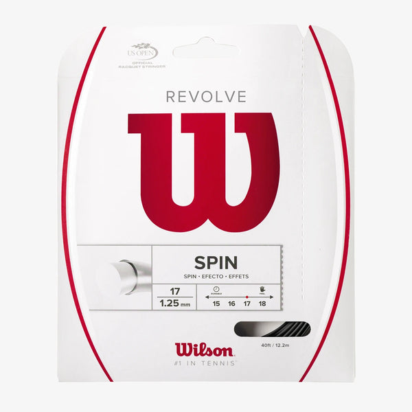 Wilson Tennis String - Revolve 17/1.25mm For Spin - White