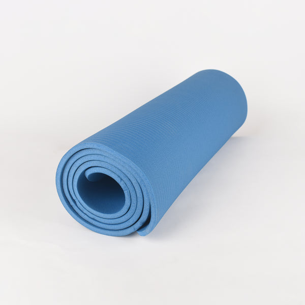 YOGA MAT NBR SHORT 15MM - BLUE
