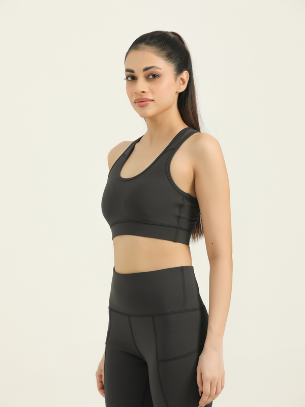 APOLLO Women Sports Bra BD-Lycra 2412 100 090601 Grey