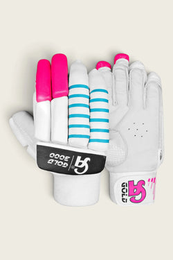 CA  Cricket Batting Gloves - GOLD 3000 Right Handed White/Pink