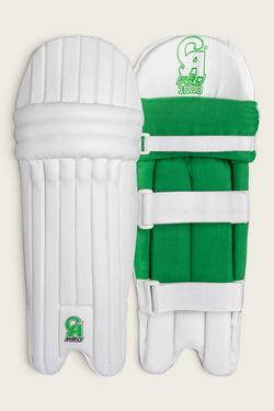 CA Pro 1000 Batting Pad Junior Right Handed - White / Green