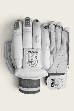 CA Cricket Batting Gloves - Pro Dragon For Adults - Left Handed White/Silver