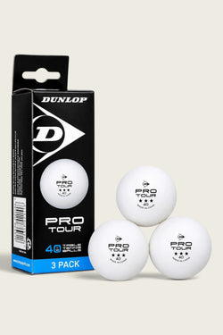 Dunlop Table Tennis Ball 40+ Pro Tour 2 Star (3pcs Box)