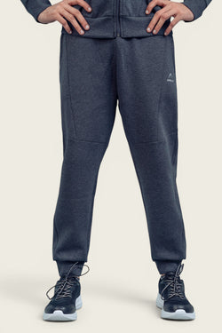 APOLLO 2511 101 062407 Cotton Knitted Sweat Pant Men's - Heather Black