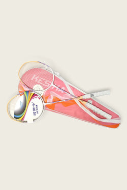 Kesika K3916 badminton racket pair with bag - Pink/White