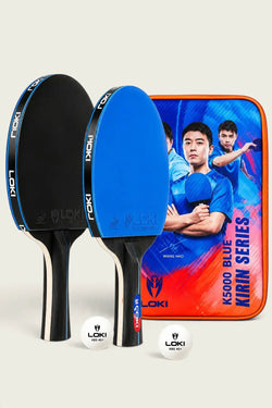 LOKI Table Tennis Racket - K5000 2 Pcs + 2 Balls + Bag