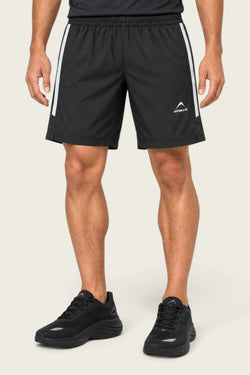 Apollo Mens Sports Short 7" Inches - Nylon Black