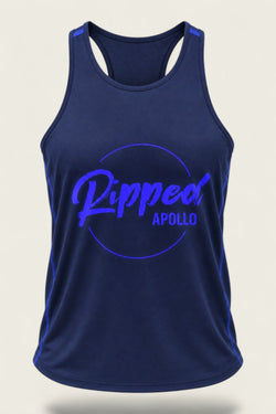 Apollo Men's Tank Top - Micro Mesh Polyester - Navy