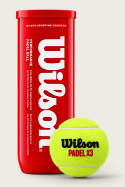 Wilson Padel Ball X3 - 3Pcs Pack - Red