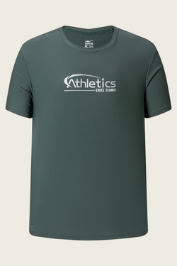 ERKE 11226202265-502 Dri-Fit Nylon Sports T-Shirt Men's - Dark Green