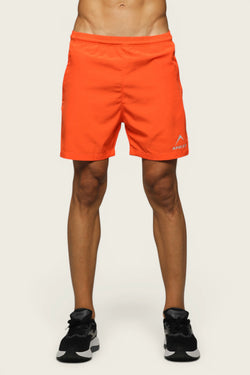 APOLLO 2511 103 160204 Micro Twill Polyester Running Short 5" Men's - Orange