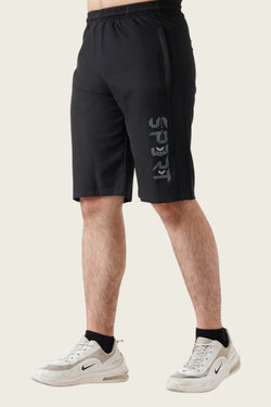 APOLLO 2511 101 050211 Micro Twill Polyester Sports Short 11" Men's - Black